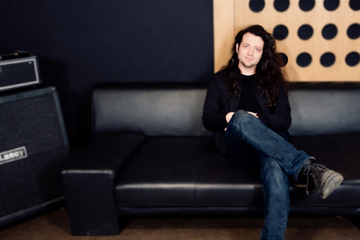 Rodaidh Mackay in his Edinburgh recording space